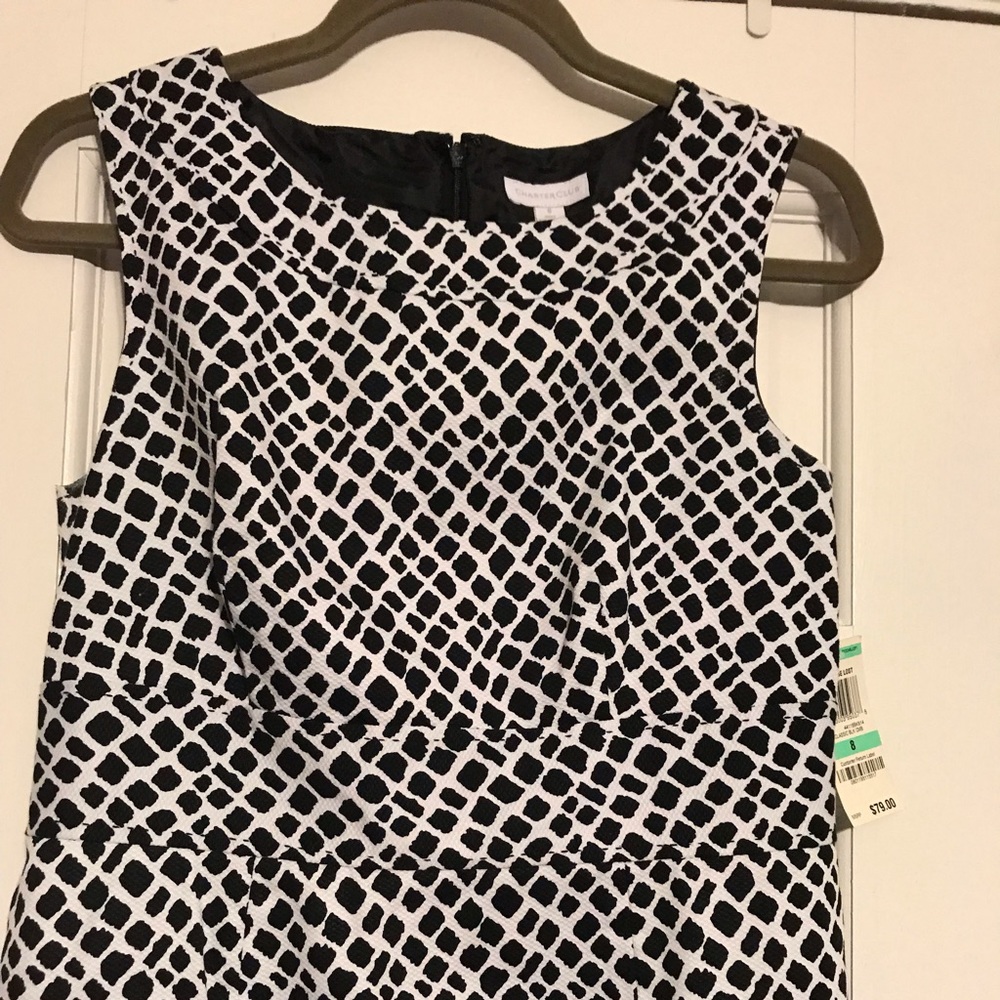 Charter club B/W cotton dress size 8